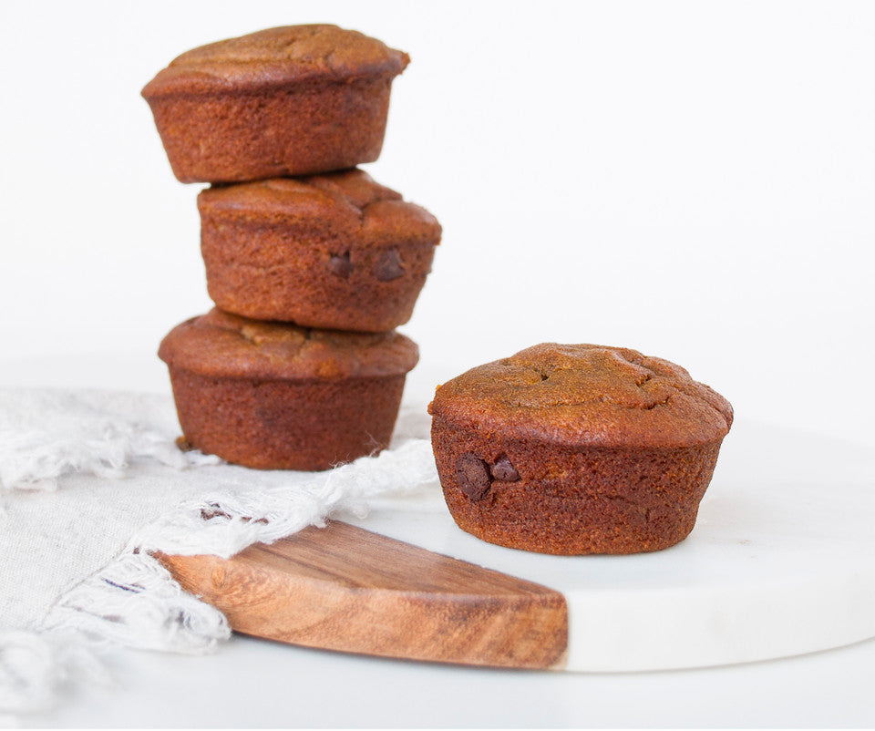 Golden Banana Muffins