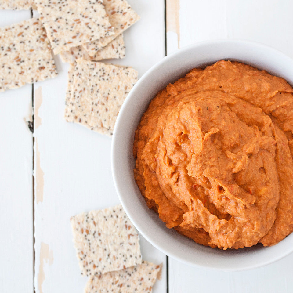 Roasted Red Pepper White Bean Hummus