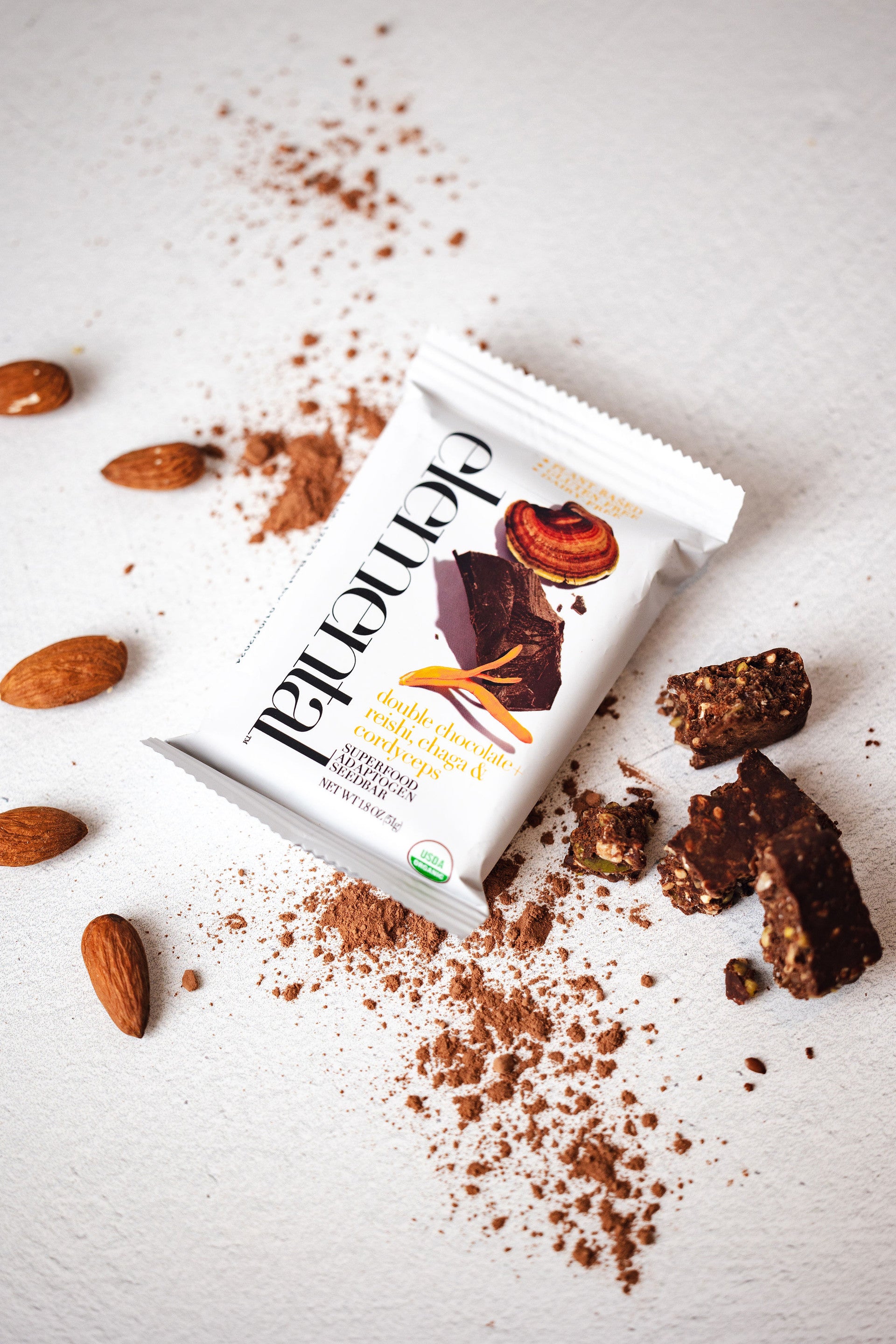 Double Chocolate + Reishi, Chaga & Cordyceps Superfood Adaptogen Seedbar