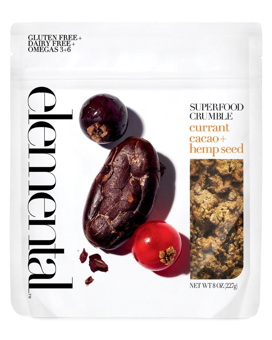 Currant Cacao + Hemp Seed Crumble