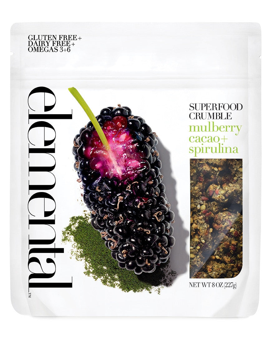 Mulberry Cacao + Spirulina Crumble