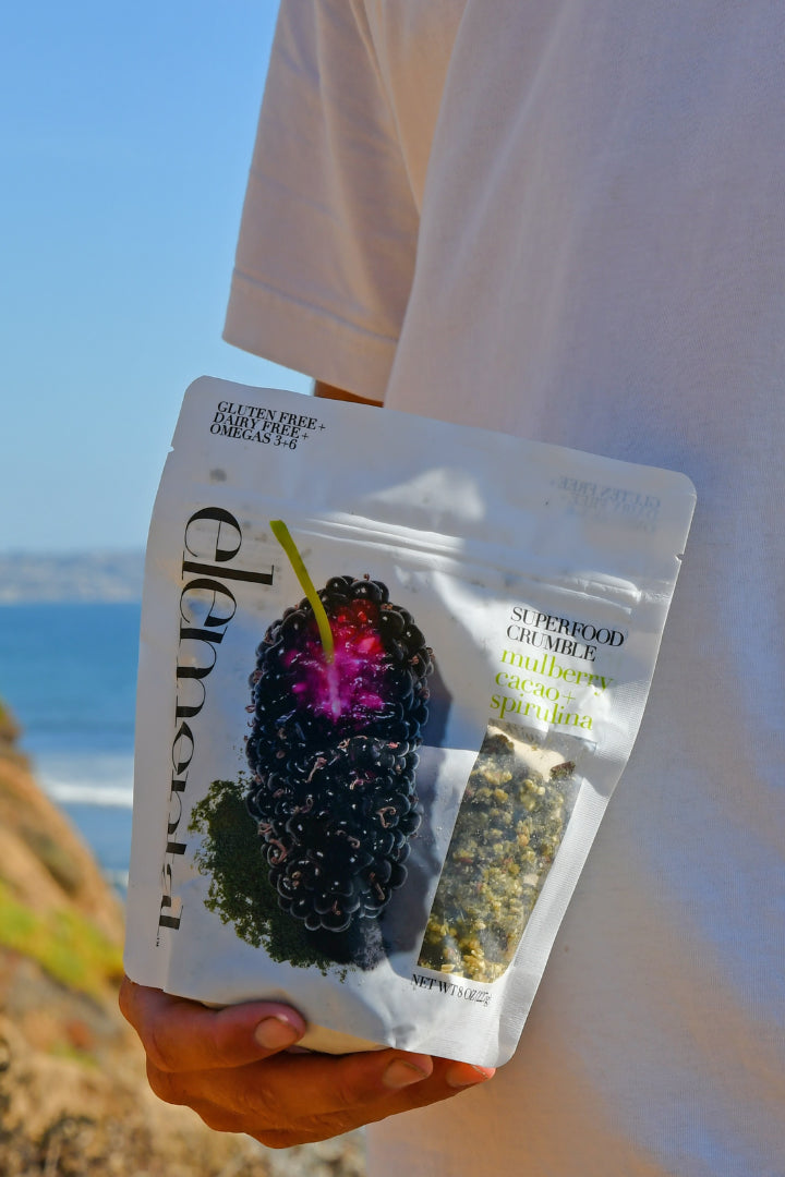 Mulberry Cacao + Spirulina Crumble