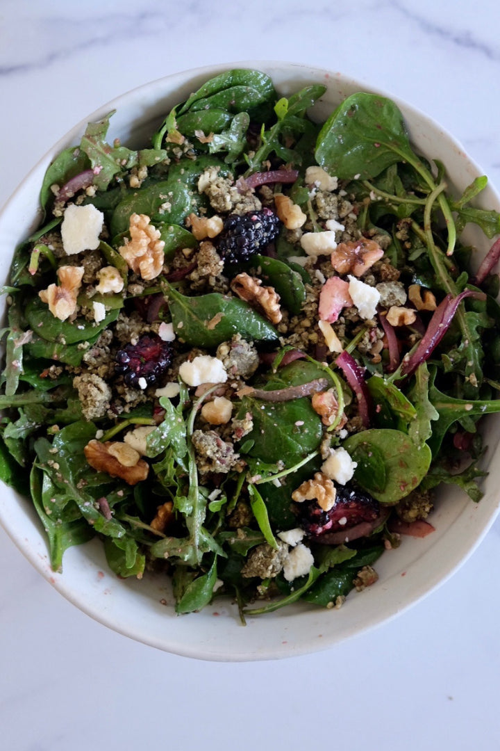 Mulberry Cacao + Spirulina Crumble
